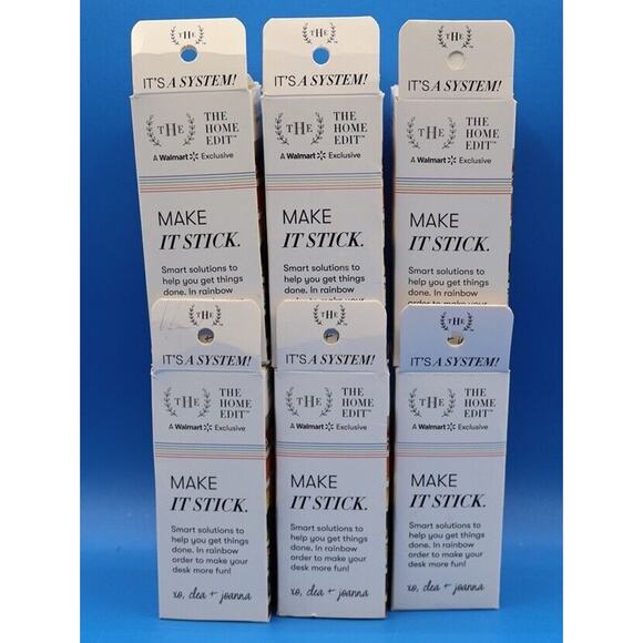 Lot Of 6 The Home Edit Office Accessories Washi Tape Edit 6 Rolls (36 Total) New - Picture 2 of 6